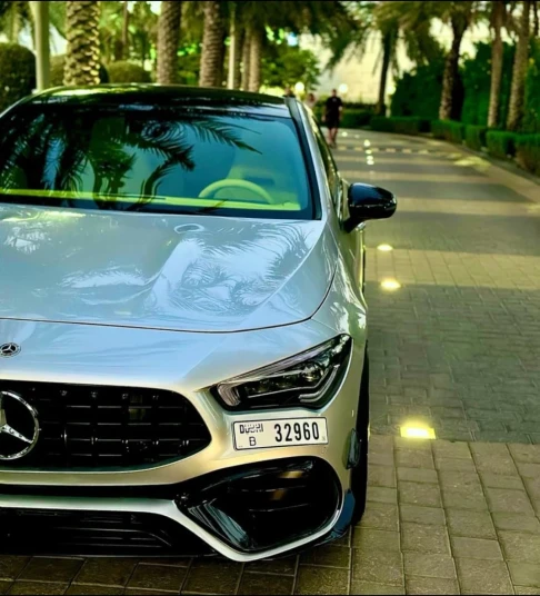 Mercedes Benz CLA 35 2022 SILVER RENTAL IN DUBAI - undefined